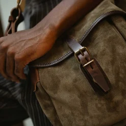 Musette du Pêcheur S / Cuir Velours
